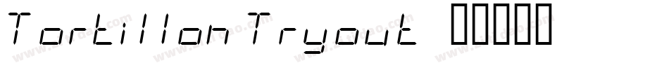 Tortillon Tryout字体转换